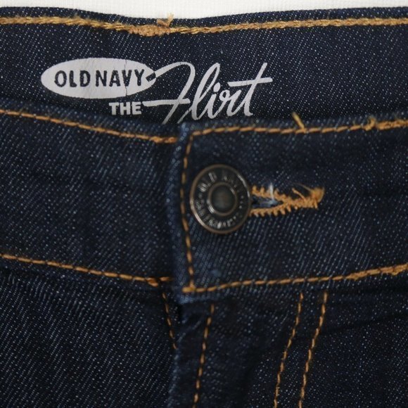 Old Navy The Flirt Bootcut Jeans Stretch Dark 18 x 31 - Picture 5 of 8